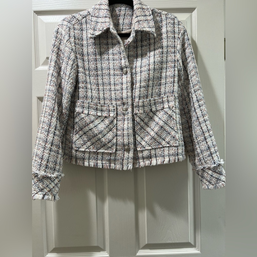 Elie tahari Women's Tweed Jacket - size small